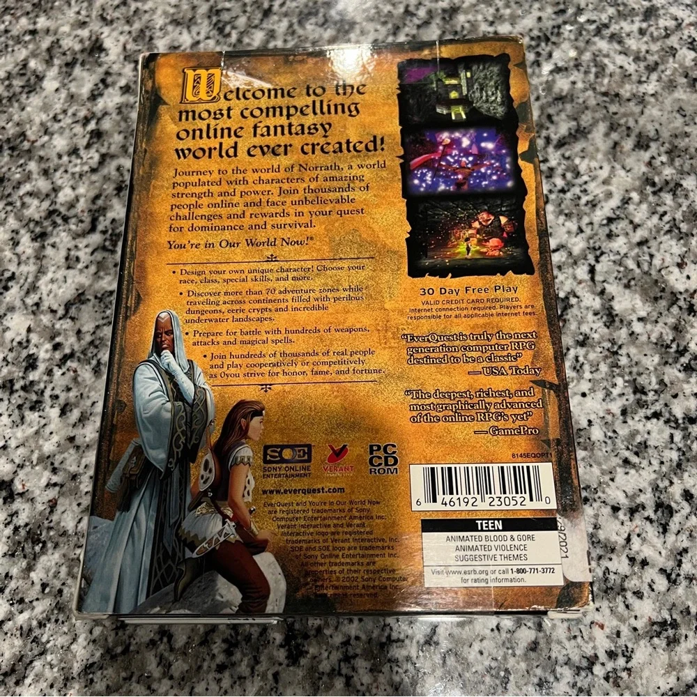 RARE New! Sealed Ever Quest for PC